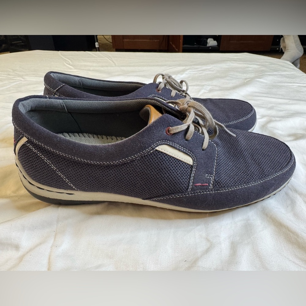 Dunham Fitswift Oxford Men’s Casual Lace Up Shoes (Navy Blue); Size US 11.5